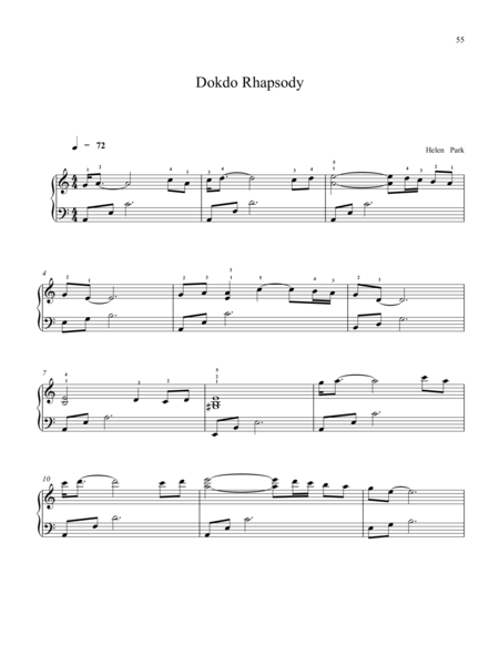 Free Sheet Music Dok Do Rhapsody