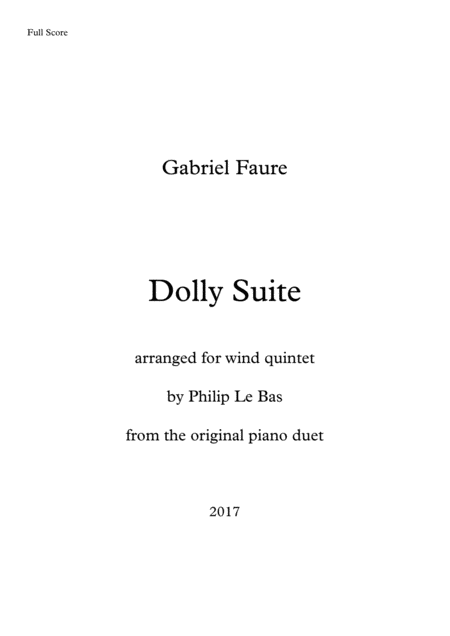 Free Sheet Music Dolly Suite