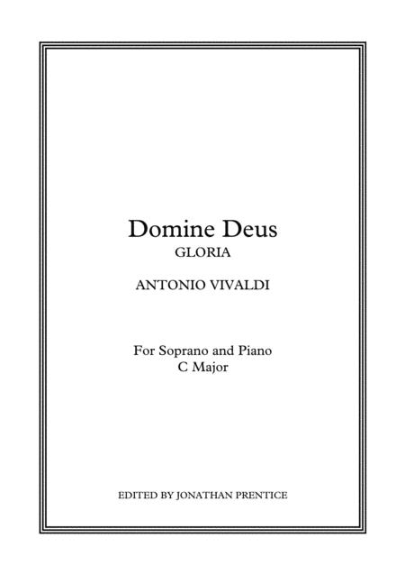 Domine Deus Gloria C Major Sheet Music