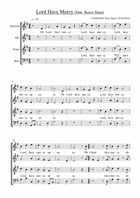 Don Bosco Mass Sheet Music