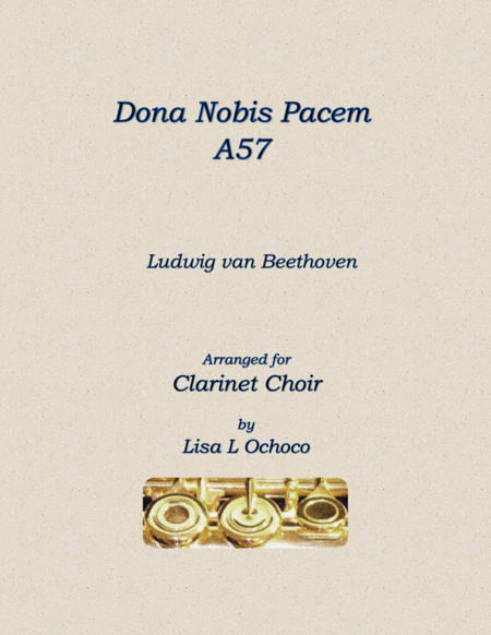 Dona Nobis Pacem A57 For Clarinet Choir Sheet Music