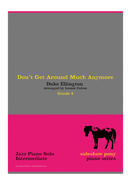 Free Sheet Music Dont Get Around Much Anymore With Quasi Jazz Improvisation And Fingering