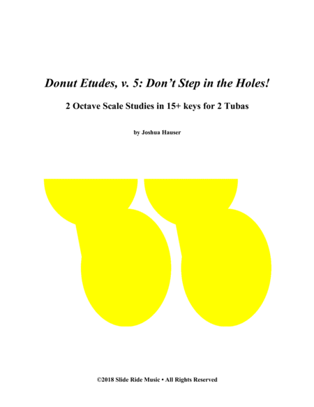 Donut Etudes V5 Scale Duets For 2 Tubas Sheet Music