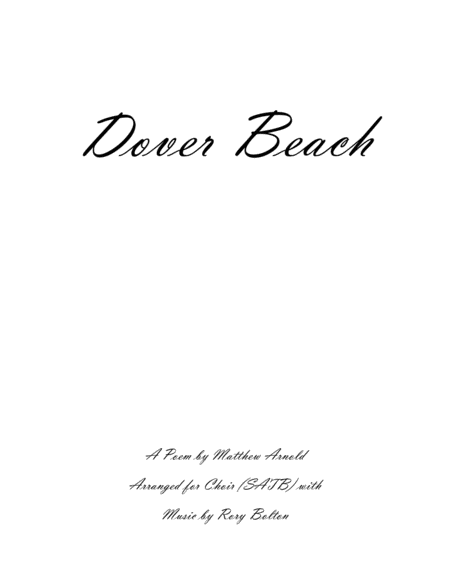 Dover Beach Sheet Music