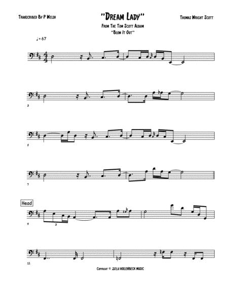 Dream Lady Bass Guitar Sheet Music