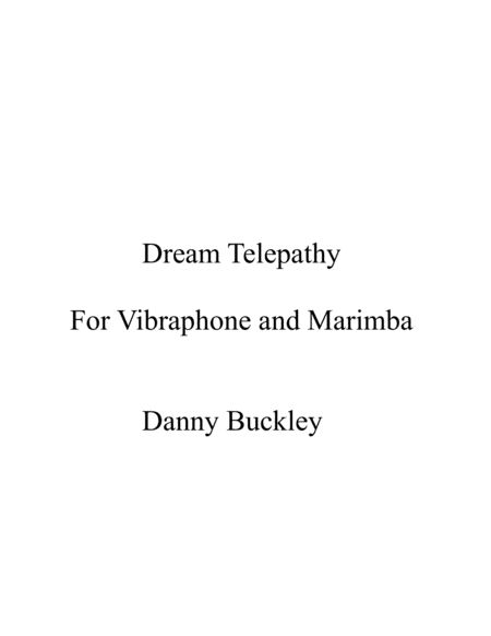 Dream Telepathy Sheet Music