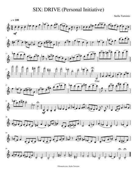 Free Sheet Music Drive For Solo Flute