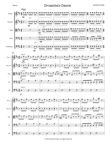 Druantias Dance Sheet Music