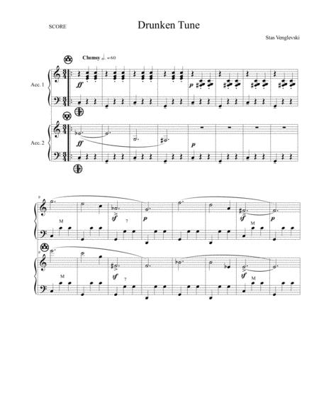 Drunken Tune Duet Sheet Music