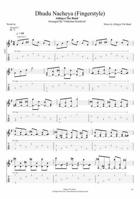 Free Sheet Music Dudhu Nacheya