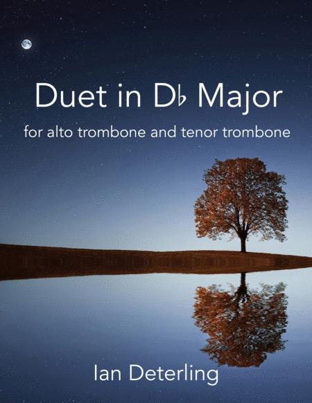 Free Sheet Music Duet In D Flat Major For Alto Trombone And Tenor Trombone