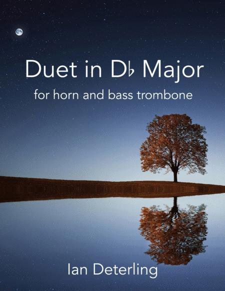 Free Sheet Music Duet In D Flat Major For Horn And Bass Trombone