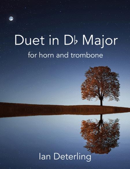 Duet In D Flat Major For Horn And Trombone Sheet Music