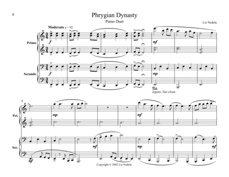 Duets On The Mode 3 Phrygian Dynasty Sheet Music