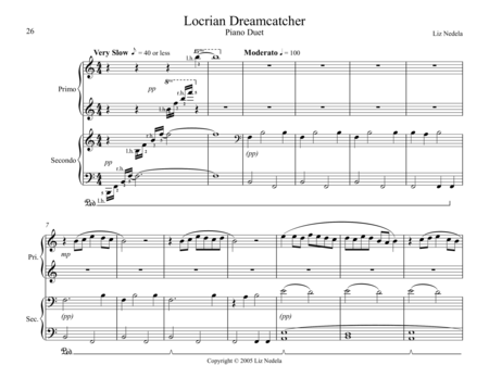 Free Sheet Music Duets On The Mode 7 Locrian Dreamcatcher