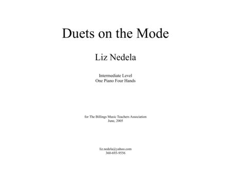 Duets On The Mode Collection Sheet Music