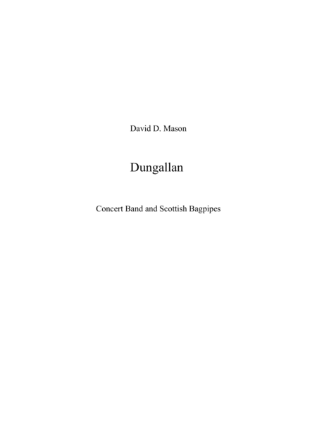 Dungallan Sheet Music