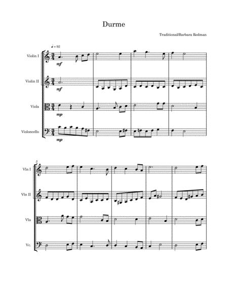 Durme Sheet Music