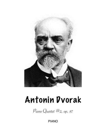 Dvorak Piano Quartet 2 Op 87 Sheet Music