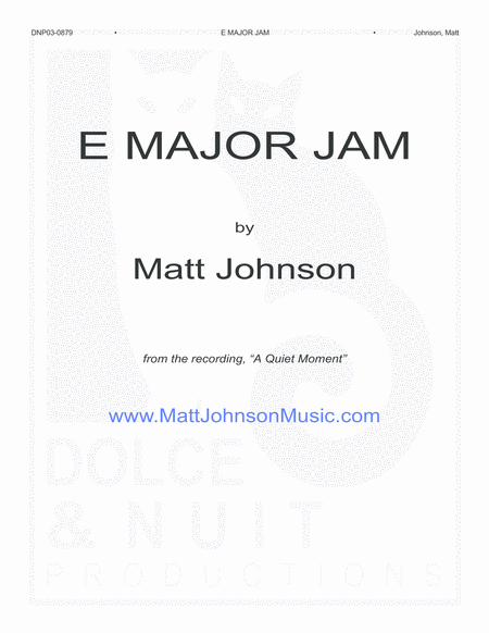 Free Sheet Music E Major Jam
