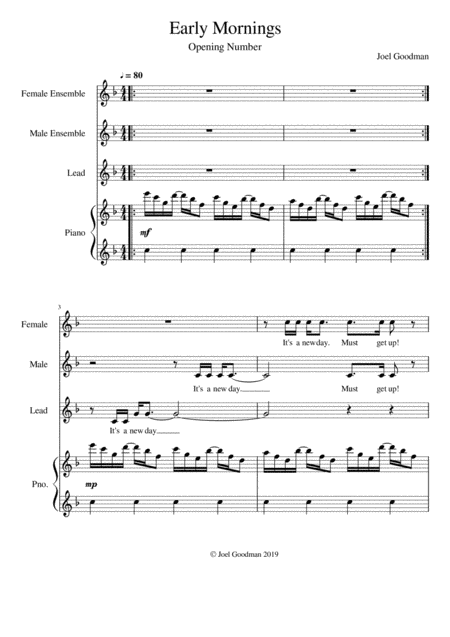 Early Mornings Sheet Music