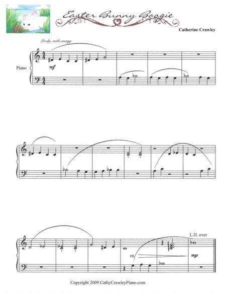 Free Sheet Music Easter Bunny Boogie