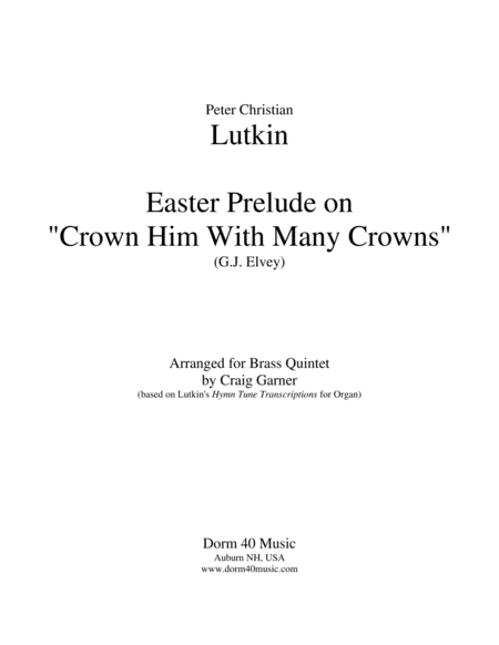 Easter Prelude On Crown Him With Many Crowns Sheet Music