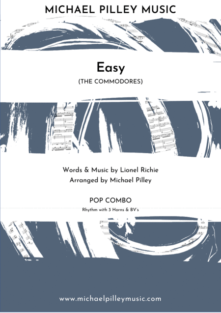 Free Sheet Music Easy The Commodores Pop Combo
