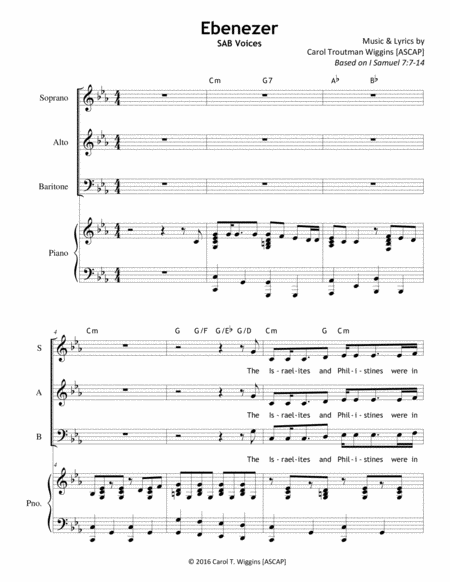 Free Sheet Music Ebenezer