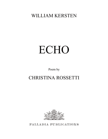 Echo Sheet Music