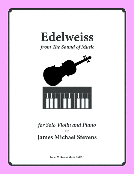 Edelweiss Violin Piano Sheet Music