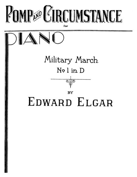 Edward Elgar Pomp And Circumstance March No I Full Original Complete Version Sheet Music