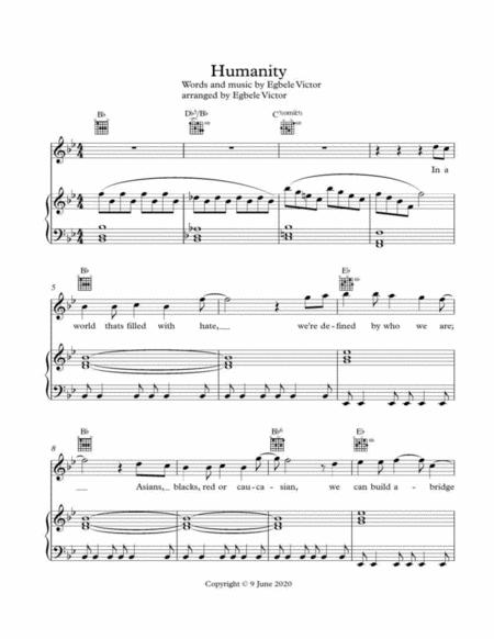 Egbele Humanity Sheet Music