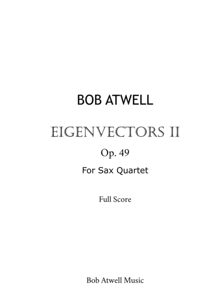 Eigenvectors Ii Sheet Music