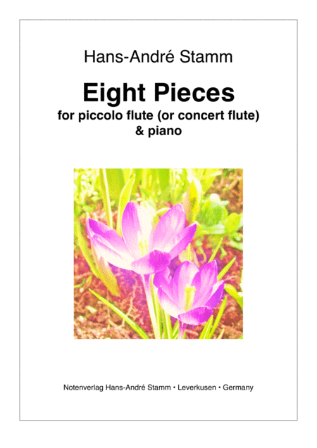 Free Sheet Music Eight Pieces For Flute And Piano