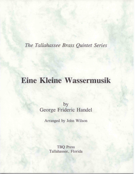 Eine Kleine Wassermusik Sheet Music