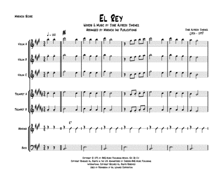 Free Sheet Music El Rey