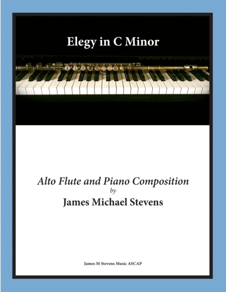 Elegy In C Minor Reflective Alto Flute Piano Sheet Music