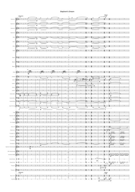 Free Sheet Music Elephants Dream For Full Orchestra