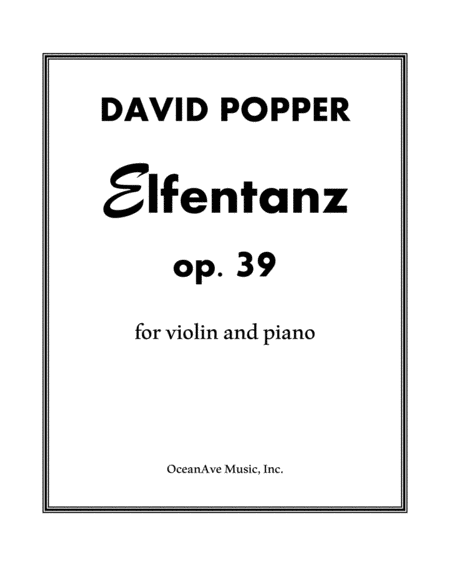 Elfentanz Dance Of The Elves Op 39 Violin And Piano Sheet Music