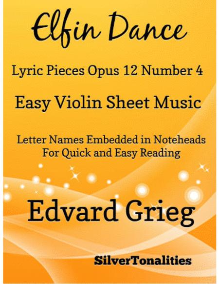 Free Sheet Music Elfin Dance Opus 12 Number 4 Easy Violin Sheet Music