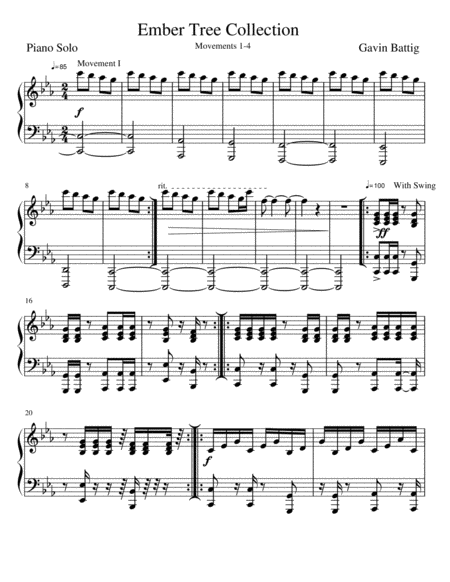 Free Sheet Music Ember Tree Collection