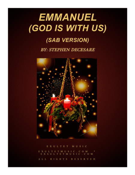 Free Sheet Music Emmanuel God Is With Us A Christmas Cantata Sab Version