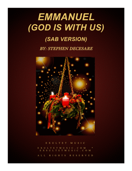 Emmanuel God Is With Us A Christmas Cantata Sab Version Sheet Music