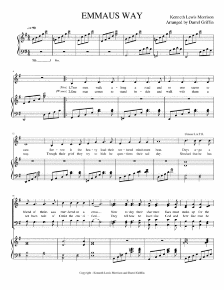 Emmaus Way Sheet Music