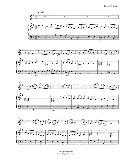 Free Sheet Music En Attendant La Marmotte Keyboard Solo Intrument