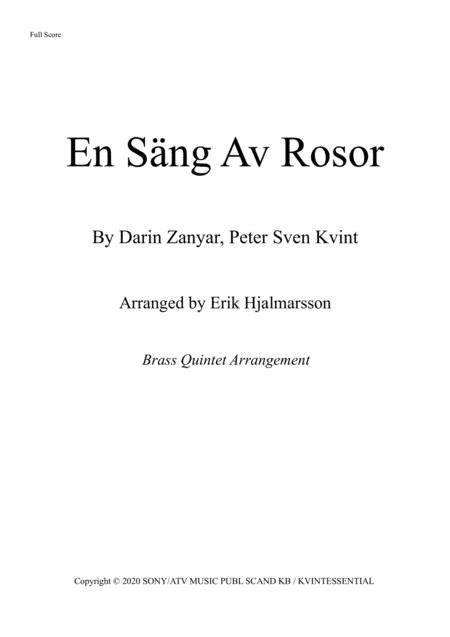 En Sang Av Rosor Sheet Music