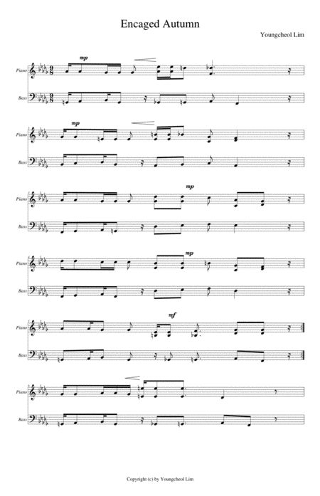 Encaged Autumn Sheet Music