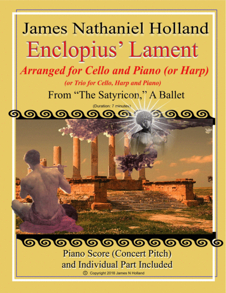 Enclopius Lament For Solo Cello And Piano Or Harp From The Satyricon Ballet Sheet Music