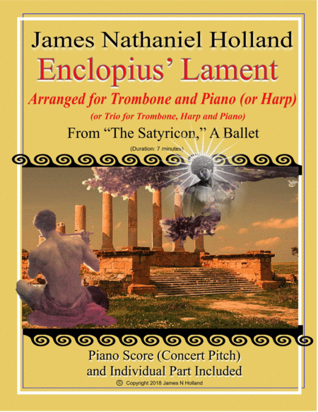 Enclopius Lament For Solo Trombone And Piano Or Harp From The Satyricon Ballet Sheet Music